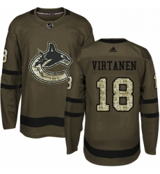 Youth Adidas Vancouver Canucks 18 Jake Virtanen Authentic Green Salute to Service NHL Jersey Youth Adidas Vancouver Canucks 18 Jake Virtanen Authentic Green Salute to Service NHL Jersey
