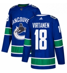 Youth Adidas Vancouver Canucks 18 Jake Virtanen Premier Blue Home NHL Jersey Youth Adidas Vancouver Canucks 18 Jake Virtanen Premier Blue Home NHL Jersey