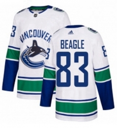 Youth Adidas Vancouver Canucks 83 Jay Beagle Authentic White Away NHL Jersey Youth Adidas Vancouver Canucks 83 Jay Beagle Authentic White Away NHL Jersey