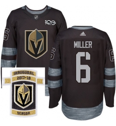 Adidas Golden Knights #6 Colin Miller Black 1917 2017 100th Anniversary Stitched NHL Inaugural Season Patch Jersey Adidas Golden Knights #6 Colin Miller Black 1917 2017 100th Anniversary Stitched NHL Inaugural Season Patch Jersey