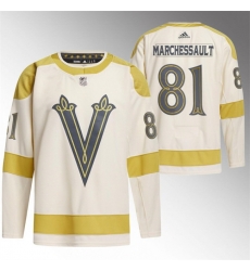 Men Vegas Golden Knights 81 Jonathan Marchessault Cream 2024 Winter Classic Breakaway Stitched Jersey Men Vegas Golden Knights 81 Jonathan Marchessault Cream 2024 Winter Classic Breakaway Stitched Jersey
