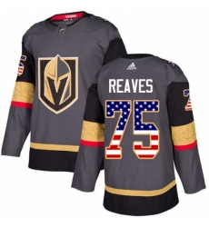 Mens Adidas Vegas Golden Knights 75 Ryan Reaves Authentic Gray USA Flag Fashion NHL Jersey Mens Adidas Vegas Golden Knights 75 Ryan Reaves Authentic Gray USA Flag Fashion NHL Jersey