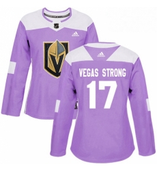 Womens Adidas Vegas Golden Knights 17 Vegas Strong Authentic Purple Fights Cancer Practice NHL Jersey Womens Adidas Vegas Golden Knights 17 Vegas Strong Authentic Purple Fights Cancer Practice NHL Jersey