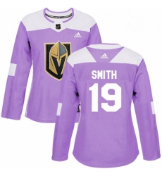 Womens Adidas Vegas Golden Knights 19 Reilly Smith Authentic Purple Fights Cancer Practice NHL Jersey Womens Adidas Vegas Golden Knights 19 Reilly Smith Authentic Purple Fights Cancer Practice NHL Jersey