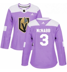 Womens Adidas Vegas Golden Knights 3 Brayden McNabb Authentic Purple Fights Cancer Practice NHL Jersey Womens Adidas Vegas Golden Knights 3 Brayden McNabb Authentic Purple Fights Cancer Practice NHL Jersey