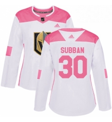 Womens Adidas Vegas Golden Knights 30 Malcolm Subban Authentic WhitePink Fashion NHL Jersey Womens Adidas Vegas Golden Knights 30 Malcolm Subban Authentic WhitePink Fashion NHL Jersey