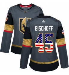 Womens Adidas Vegas Golden Knights 45 Jake Bischoff Authentic Gray USA Flag Fashion NHL Jersey Womens Adidas Vegas Golden Knights 45 Jake Bischoff Authentic Gray USA Flag Fashion NHL Jersey