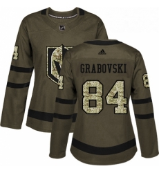 Womens Adidas Vegas Golden Knights 84 Mikhail Grabovski Authentic Green Salute to Service NHL Jersey Womens Adidas Vegas Golden Knights 84 Mikhail Grabovski Authentic Green Salute to Service NHL Jersey