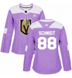 Womens Adidas Vegas Golden Knights 88 Nate Schmidt Authentic Purple Fights Cancer Practice NHL Jersey Womens Adidas Vegas Golden Knights 88 Nate Schmidt Authentic Purple Fights Cancer Practice NHL Jersey
