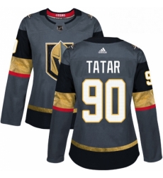 Womens Adidas Vegas Golden Knights 90 Tomas Tatar Authentic Gray Home NHL Jersey Womens Adidas Vegas Golden Knights 90 Tomas Tatar Authentic Gray Home NHL Jersey