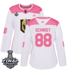 womens nate schmidt vegas golden knights jersey white pink adidas 88 nhl 2018 stanley cup final authentic fashion womens nate schmidt vegas golden knights jersey white pink adidas 88 nhl 2018 stanley cup final authentic fashion