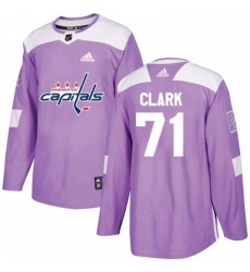 Mens Adidas Washington Capitals 71 Kody Clark Authentic Purple Fights Cancer Practice NHL Jerse Mens Adidas Washington Capitals 71 Kody Clark Authentic Purple Fights Cancer Practice NHL Jerse