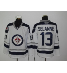 Winnipeg Jets jerseys #13 Teemu Selanne white hockey jersey Winnipeg Jets jerseys #13 Teemu Selanne white hockey jersey