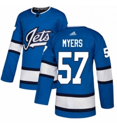 Youth Adidas Winnipeg Jets 57 Tyler Myers Authentic Blue Alternate NHL Jersey Youth Adidas Winnipeg Jets 57 Tyler Myers Authentic Blue Alternate NHL Jersey