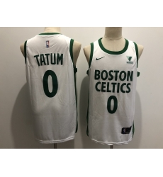 Men Boston Celtics 0 Jayson Tatum White 2021 Nike City Edition Swingman Stitched NBA Jersey With The Sponsor Logo Men Boston Celtics 0 Jayson Tatum White 2021 Nike City Edition Swingman Stitched NBA Jersey With The Sponsor Logo