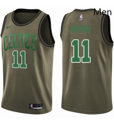 Mens Nike Boston Celtics 11 Kyrie Irving Swingman Green Salute to Service NBA Jersey Mens Nike Boston Celtics 11 Kyrie Irving Swingman Green Salute to Service NBA Jersey