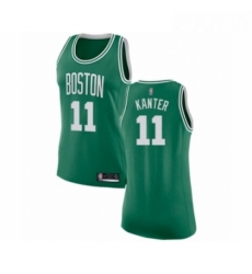 Womens Boston Celtics 11 Enes Kanter Swingman GreenWhite No Road Basketball Jersey Icon Edition 