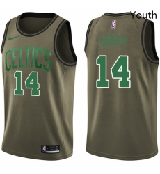 Youth Nike Boston Celtics 14 Bob Cousy Swingman Green Salute to Service NBA Jersey Youth Nike Boston Celtics 14 Bob Cousy Swingman Green Salute to Service NBA Jersey