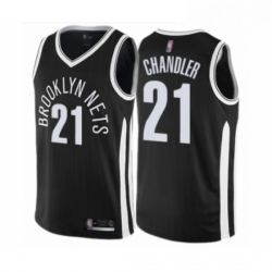 Womens Brooklyn Nets 21 Wilson Chandler Swingman Black Basketball Jersey City Edition 