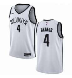 Youth Nike Brooklyn Nets 4 Jahlil Okafor Authentic White NBA Jersey Association Edition Youth Nike Brooklyn Nets 4 Jahlil Okafor Authentic White NBA Jersey Association Edition