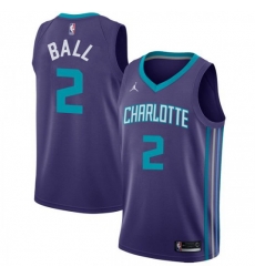 Men Nike Charlotte Hornets 2 LaMelo Ball Purple NBA Jordan Swingman Statement Edition Jersey Men Nike Charlotte Hornets 2 LaMelo Ball Purple NBA Jordan Swingman Statement Edition Jersey