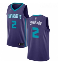 Womens Nike Jordan Charlotte Hornets 2 Larry Johnson Authentic Purple NBA Jersey Statement Edition Womens Nike Jordan Charlotte Hornets 2 Larry Johnson Authentic Purple NBA Jersey Statement Edition