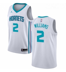 Womens Nike Jordan Charlotte Hornets 2 Marvin Williams Authentic White NBA Jersey Association Edition Womens Nike Jordan Charlotte Hornets 2 Marvin Williams Authentic White NBA Jersey Association Edition