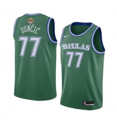 Men Dallas Mavericks 77 Luka Doncic Green 2024 Finals Classic Edition Stitched Basketball Jersey Men Dallas Mavericks 77 Luka Doncic Green 2024 Finals Classic Edition Stitched Basketball Jersey