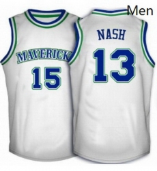 Mens Adidas Dallas Mavericks 13 Steve Nash Authentic White Throwback NBA Jersey Mens Adidas Dallas Mavericks 13 Steve Nash Authentic White Throwback NBA Jersey
