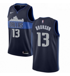 Mens Nike Dallas Mavericks 13 Jalen Brunson Swingman Navy Blue NBA Jersey Statement Edition Mens Nike Dallas Mavericks 13 Jalen Brunson Swingman Navy Blue NBA Jersey Statement Edition