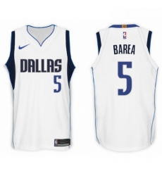 Nike NBA Dallas Mavericks 5 J J Barea Jersey 2017 18 New Season White Jers Nike NBA Dallas Mavericks 5 J J Barea Jersey 2017 18 New Season White Jers
