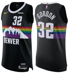 Men Denver Nuggets 32 Aaron Gordon Black 2025 26 City Edition Stitched Basketball Jersey Men Denver Nuggets 32 Aaron Gordon Black 2025 26 City Edition Stitched Basketball Jersey