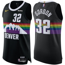 Men Denver Nuggets  32 Aaron Gordon Black 2025 26 City Edition Stitched Basketball Jersey
