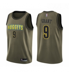 Youth Denver Nuggets 9 Jerami Grant Swingman Green Salute to Service Basketball Jersey 