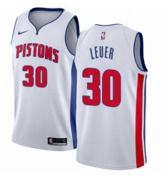 Mens Nike Detroit Pistons 30 Jon Leuer Authentic White Home NBA Jersey Association Edition Mens Nike Detroit Pistons 30 Jon Leuer Authentic White Home NBA Jersey Association Edition