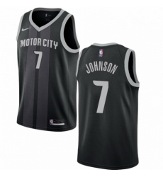 Mens Nike Detroit Pistons 7 Stanley Johnson Swingman Black NBA Jersey City Edition Mens Nike Detroit Pistons 7 Stanley Johnson Swingman Black NBA Jersey City Edition