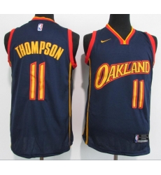 Men Golden State Warriors 11 Klay Thompson Navy 2021 New Nike Swingman Jersey Men Golden State Warriors 11 Klay Thompson Navy 2021 New Nike Swingman Jersey