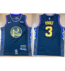 Men Golden State Warriors 3 Jordan Poole 75th Anniversary 2021 2022 City Edition NBA Jersey Men Golden State Warriors 3 Jordan Poole 75th Anniversary 2021 2022 City Edition NBA Jersey