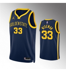 Men Golden State Warriors 33 James Wiseman Navy Statement EditionStitched Jersey Men Golden State Warriors 33 James Wiseman Navy Statement EditionStitched Jersey