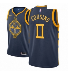 Men NBA 2018 19 Golden State Warriors 0 DeMarcus Cousins City Edition Navy Jersey Men NBA 2018 19 Golden State Warriors 0 DeMarcus Cousins City Edition Navy Jersey