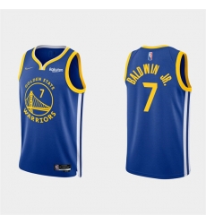 Men's Golden State Warriors #7 Patrick Baldwin Jr. 2022 Royal Stitched Basketball Jersey Men's Golden State Warriors #7 Patrick Baldwin Jr. 2022 Royal Stitched Basketball Jersey