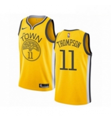 Mens Nike Golden State Warriors 11 Klay Thompson Yellow Swingman Jersey Earned Edition Mens Nike Golden State Warriors 11 Klay Thompson Yellow Swingman Jersey Earned Edition