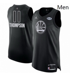 Mens Nike Jordan Golden State Warriors 11 Klay Thompson Authentic Black 2018 All Star Game NBA Jersey Mens Nike Jordan Golden State Warriors 11 Klay Thompson Authentic Black 2018 All Star Game NBA Jersey