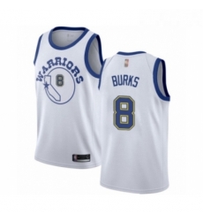 Womens Golden State Warriors 8 Alec Burks Authentic White Hardwood Classics Basketball Jersey Womens Golden State Warriors 8 Alec Burks Authentic White Hardwood Classics Basketball Jersey