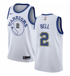 Womens Nike Golden State Warriors 2 Jordan Bell Authentic White Hardwood Classics NBA Jersey Womens Nike Golden State Warriors 2 Jordan Bell Authentic White Hardwood Classics NBA Jersey