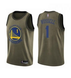 Youth Golden State Warriors 1 DAngelo Russell Swingman Green Salute to Service Basketball Jersey Youth Golden State Warriors 1 DAngelo Russell Swingman Green Salute to Service Basketball Jersey