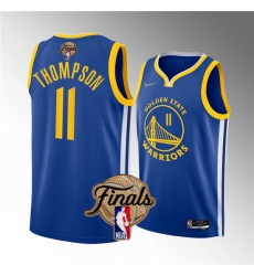 Youth Golden State Warriors 11 Klay Thompson 2022 Blue NBA Finals Stitched Jersey Youth Golden State Warriors 11 Klay Thompson 2022 Blue NBA Finals Stitched Jersey