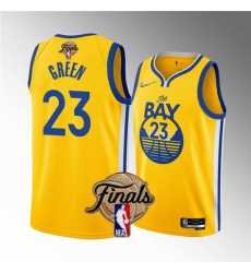 Youth Golden State Warriors 23 Draymond Green 2022 Yellow NBA Finals Stitched Jersey Youth Golden State Warriors 23 Draymond Green 2022 Yellow NBA Finals Stitched Jersey