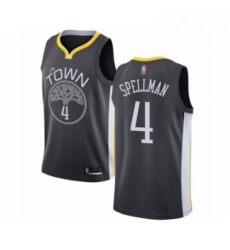 Youth Golden State Warriors 4 Omari Spellman Swingman Black Basketball Jersey Statement Edition Youth Golden State Warriors 4 Omari Spellman Swingman Black Basketball Jersey Statement Edition