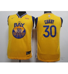 Youth Warriors 30 Stephen Curry Yellow Youth 2020 New Nike Swingman Jersey Youth Warriors 30 Stephen Curry Yellow Youth 2020 New Nike Swingman Jersey